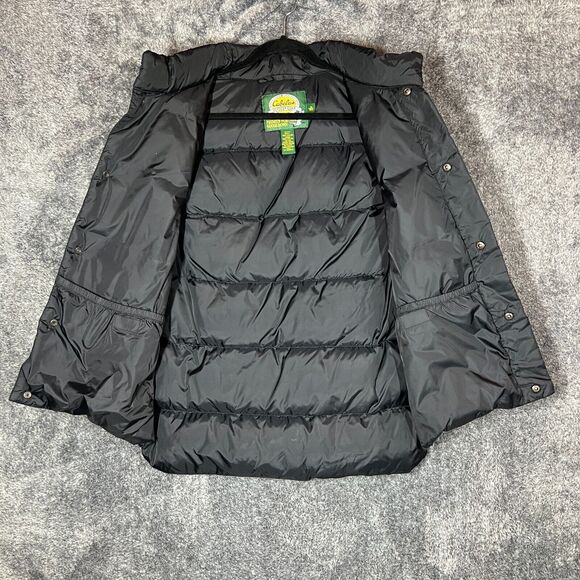 Cabelas Goose Down Puffer Vest Mens Medium Black Outdoor Warm Winter Hunting - Picture 3 of 7